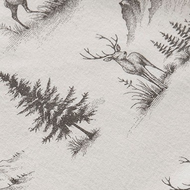 gray deer toile