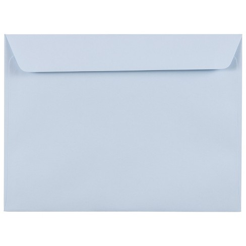 Jam Paper 9 X 12 Booklet Translucent Vellum Envelopes Ocean Blue