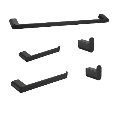 OUTSUPPLY 5 Pcs Premium Bathroom Set, Stainless Steel Wall Mounted Hardware, Towel Bar, Hooks