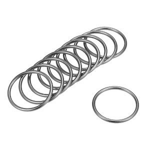 Unique Bargains Zinc Alloy Craft DIY Accessories Hardware Bag Belt O-Ring Buckles 10 Pcs - 1 of 3