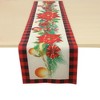 Unique Bargains Christmas Table Runner Polyester Red Green Yellow 71x14 Inch 1 Pc - 4 of 4