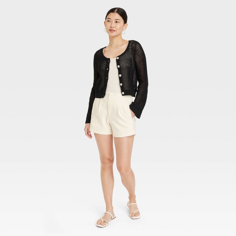Women's High-Rise Tailored Shorts - A New Day™, 4 of 11