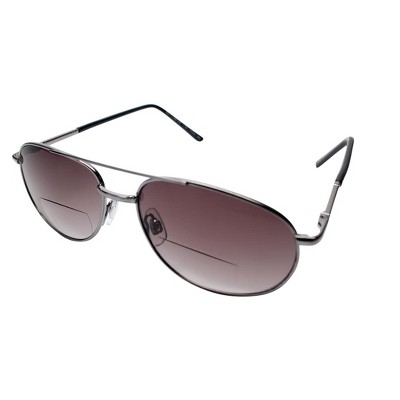 Calabria 1110SB Metal Aviator Bi-Focal Sun-Reading Glasses