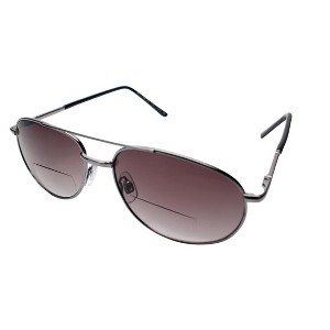 Calabria 1110SB Metal Aviator Bi-Focal Sun-Reading Glasses - 1 of 4