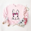 Simply Sage Market Women's Graphic Sweatshirt Bunny With Bandana - 3 of 4