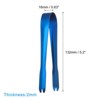 Unique Bargains Stainless Steel Ice Tongs for Appetizers, Charcuterie, Dessert, Tea Party, Bar, Cafe Serving 5.2" Blue 3 Pcs - 2 of 4