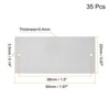 Unique Bargains Stainless Steel DIY Laser Printing Office Engraving Blank Card 35 Pcs - 2 of 4