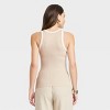 Women's Slim Fit Ribbed Tank Top - A New Day™ - 2 of 3
