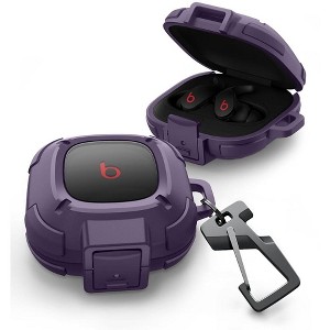 Dexnor Rugged Bumper Case for Beats Fit Pro (2021) Cases with Secure Lock, Shockproof Clear Cover with Carabiner & Keyring - 1 of 1