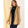 Allegra K Women's Parka Jacket Hooded Outdoor Thin Coat with Pocket - image 2 of 4