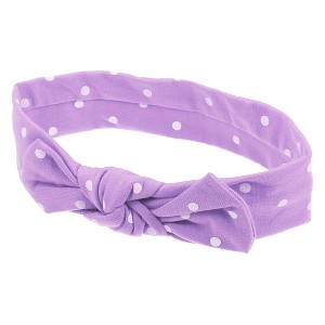 Unique Bargains Cotton Polka Dot Bow Headband Fashion Cute Hair Band for Child 7.7 Inch - 1 of 4