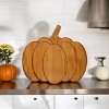Slickblue Festive Pumpkin Cutting & Serving Board, 13.5” x 15” - Pine Wood, Perfect for Fall Decor - 4 of 4