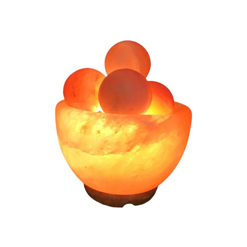 Bowl with Massage Balls Himalayan Salt Novelty Table Lamp Pink - Q&#38;A Himalayan Salt, 1 of 5