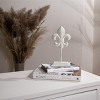 Fleur Decorative Accent White Cast Iron - Foreside Home & Garden - 2 of 4