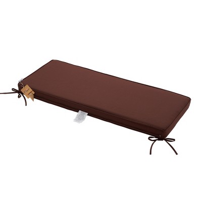Indoor/Outdoor Bench Cushion,Double Piping Porch Swing Cushion with Ties,45"x18"x3",Removable All Weather Cushion for Patio Furniture