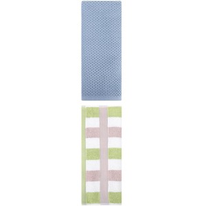 REGALWOVEN Cotton Soft Absorbent Bathroom Hand Towel for Kitchen Hotel and Spa 13" x 30"/13" x 29" 2 Pcs - 1 of 4