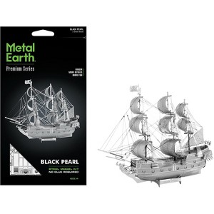 Model Kit Black Pearl Ship (Challenging Difficulty) Steel Model Kit by Metal Earth - 1 of 4