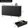 Garvee White 5 Drawer Dresser for Bedroom, 48¡± Tall Dresser Chest of Drawers, Modern Wood Storage Dresser Organizer for Hallway, Entryway - 3 of 4
