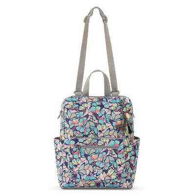 SAKROOTS Women's Loyola Backpack, Navy Butterfly Bloom