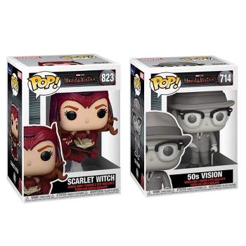 Funko 2 pack Marvel Wandavision: Scarlet Witch & Vision 50's #714 #823