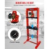 12-Ton Red H-Frame Hydraulic Shop Press  – Adjustable (2"-29.5") for Bearing/U-Joint Removal (Garage/Metalworking, 1-Piece) - 3 of 4