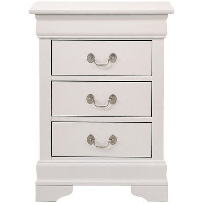 Louis Philippe 3-Drawer Gray Nightstand (29 In. H X 16 In. W X 21 In. D), 1  - Metro Market