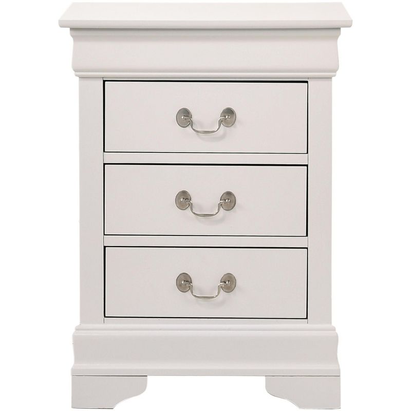 Passion Furniture Louis Philippe 3-Drawer Nightstand (29 in. H x 21 in. W x 16 in. D), 1 of 6