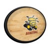 College Basketball Hardwood Design Oval Slimline Lighted Wall Sign - 2 of 4