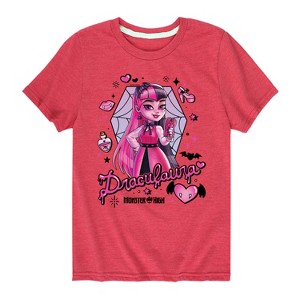 Boys' - Monster High - Draculara Short Sleeve Graphic T-Shirt - 1 of 4