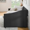 Lyngins Daybed,Upholstered Button Tufted Sofa Bed with 2 Drawers,Waved Shape Arms with Copper Nail,Bed Frame for Bedroom,Living Room - 4 of 4