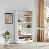 SEVOBAL Decorative Bookshelf 5 Shelf Freestanding Bookcase Tall Bookshelf for Bedroom, Living Room and Other Areas, White, 33"*11.6"*60" - 2 of 4