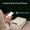 UNISOAR Biometric Fingerprint Jewelry Safe Home Leather Wrapped Slide-Away Drawer Digital Keypad & Fingerprint Lock - 3 of 4