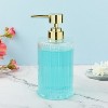 Cameo Soap/Lotion Dispenser with Rust Proof Stainless Steel Pump, Non-Slip Protective Silicone Feet, Heavy Duty Glass - 3 of 4