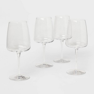 4pk Simsbury White Wine Glasses - Threshold™: Clear Glass Cups, Dishwasher-Safe, BPA & Lead-Free, 15.75oz Capacity - 1 of 3