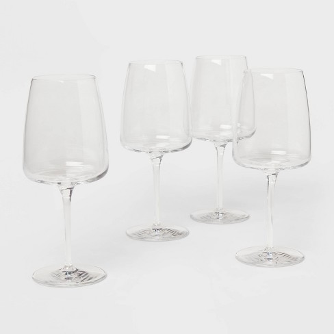 4pk Simsbury Wine Glasses White - Threshold™ : Target