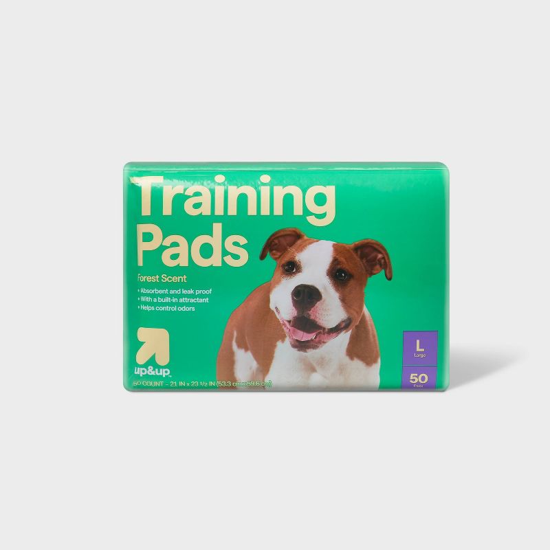 Puppy and Adult Dog Scented Training Pads - L - Forest Scent - 50ct - up &#38; up&#8482;, 1 of 7
