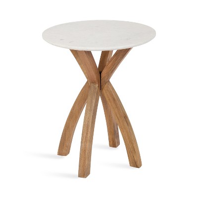Kate And Laurel Soleyn Round Wood Side Table, 20x20x24, Natural : Target