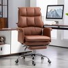 Kumasinova PU Leather Executive Office Chair,Ergonomic Office Desk Chair with Reclining and Footrest for Living Room,Bedroom,Study Room - 2 of 4
