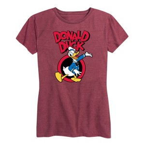 Women's - Disney - Donald Duck Short Sleeve Graphic T-Shirt - 1 of 4