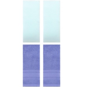 REGALWOVEN 4 Pcs Cotton Soft Absorbent Waffle Hand Towel for Bathroom - 1 of 4