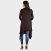 24seven Comfort Apparel Maternity Elegant Long Sleeve Asymmetrical Hem Jacket - 2 of 3