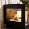 FUFU&GAGA Modern Black TV Stand with Tempered Glass Doors & RGB LED Lighting - 78.7''W Media Console with Storage - 4 of 4