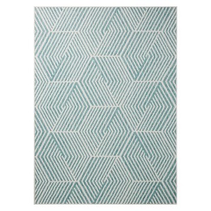 NICOLE MILLER NEW YORK Patio Country Ombre Geo Indoor Outdoor Area Rug - 1 of 4