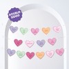 Big Dot of Happiness Valentine Hearts Garland Banner, Pastel Galentine's & Valentine's Backdrop 30 Ft of Cord 15 Double-Sided Paper Candy Heart Shapes - 2 of 4