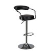 Poundex,Adjustable Height & Swivel Barstool in Faux Leather - 4 of 4