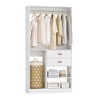 Besiost 40-In Closet Organizer with Drawers, Freestanding Closet System - 4 of 4