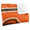 Bowling Green State University Primary Logo Stripes Silky 50x60 Blanket, 1 Sided - 3 of 4