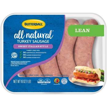Butterball All Natural Sweet Italian Style Lean Turkey Sausage - 16oz