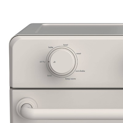 Silver Digital 6-Slice Toaster Oven with Air Fryer