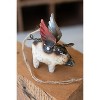 Kalalou Flying Pig Ornament Set (M2) – Recycled Iron Christmas Decorations, Set of 4 - 3 of 3
